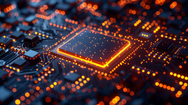 Technological background. Modern technology. CPU or central processing unit