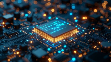 Technological background. Modern technology. CPU or central processing unit