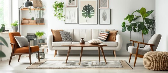Scandinavian Inspired Living Room Poster Concept