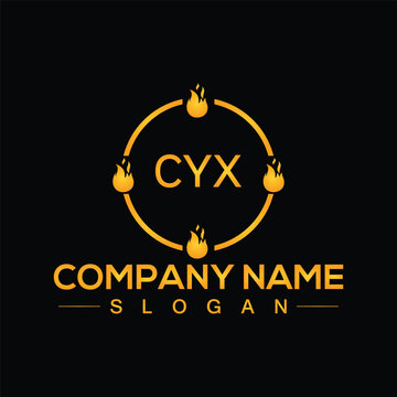 CYX initial letters unique logo design vector template for branding