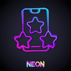 Glowing neon line Online sports betting icon isolated on black background. Sport bet bookmaker. Betting online make money. Vector