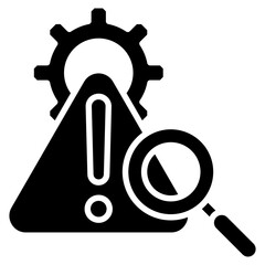 Risk Analysis Icon Element For Design