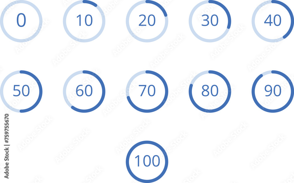 Poster loading indicator. round progress status icon. waiting circle
