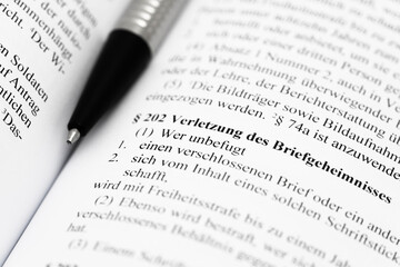 Verletzung des Briefgeheimnisses Starfgesetzbuch