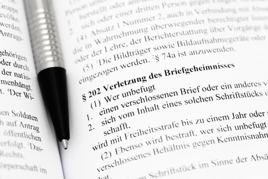 Verletzung des Briefgeheimnisses Starfgesetzbuch