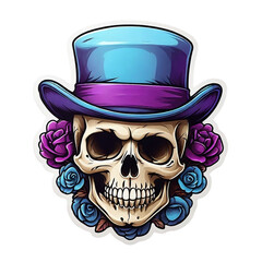 Skull Sticker