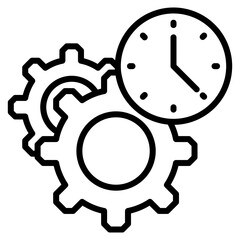 Process Icon Element For Design