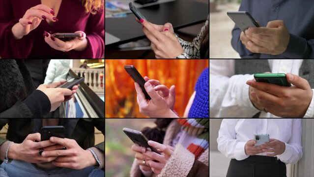 Smartphone Impressions: A Nine-Screen Digital Mosaic