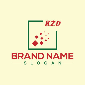 Creative letter KZD  monogram for business logo design template