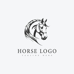 Vector logo icons horse vector