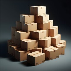 stack of boxes