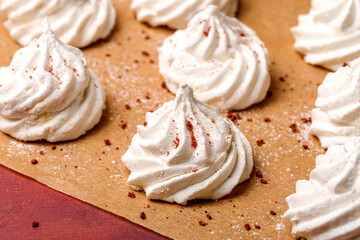 Delicious apple marshmallow. Handmade marshmallows made from applesauce