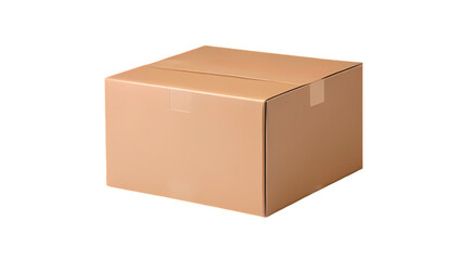 Brauner Karton. Paket transparenter Hintergrund