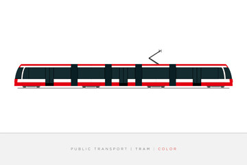 tram in Toronto, Canada. vector