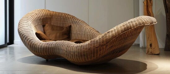 Stylish collection of wicker furnishings for modern indoor spaces