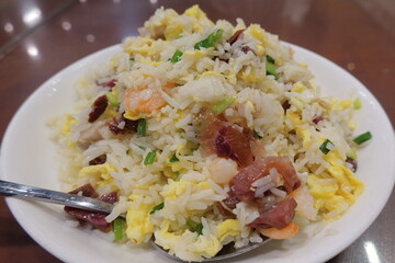 Teochew fried rice with vegetables