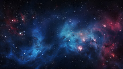 A beautiful astrophotography image of a nebulaic night sky - obrazy, fototapety, plakaty