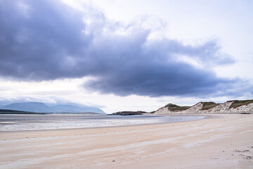 Ballinareava strand at the Sheskinmore Nature Reserve between Ardara and Portnoo in Donegal - Ireland