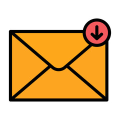 Inbox Icon Element For Design