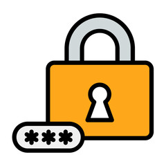 Lock Icon Element For Design