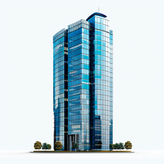 A skyscraper isolated on a transparent background, city, building, skyscraper, architecture