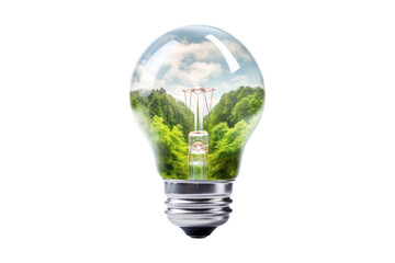 Technology that helps solve social or environmental problems, such as using renewable energy to reduce greenhouse gas emissions.Isolated on transparent background.