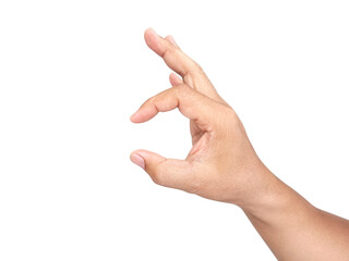 Man's hand. transparent background