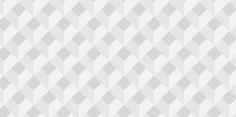 Minimal modern cube tile and mosaic wall grid backdrop hexagon technology transparent wallpaper background. white and gray geometric block cube structure backdrop grid triangle texture vintage design.