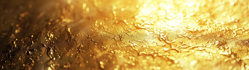 Shimmering Transition: The Gold Foil Gradient Background - obrazy, fototapety, plakaty