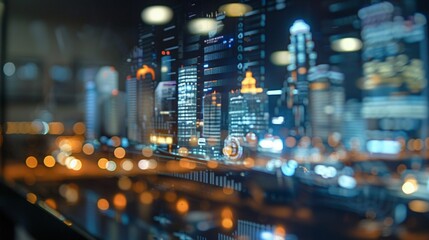 A close look at the city model implemented in augmented reality.