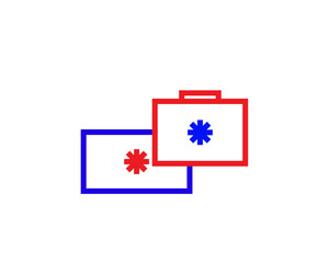 bag illustration in line style design. Vector illustration.	