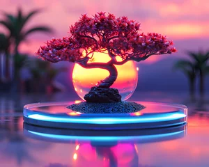 Selbstklebende Fototapeten Japanese bonsai tree © Nadim's Works