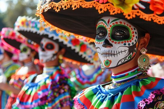 Mexican traditional bright carnival