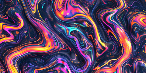 abstract liquid neon wave background