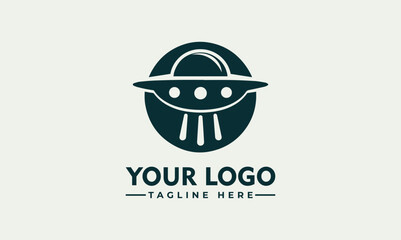 Ufo Logo Vector Astronaut logo Vector Design UFO vector logo for Business Identity