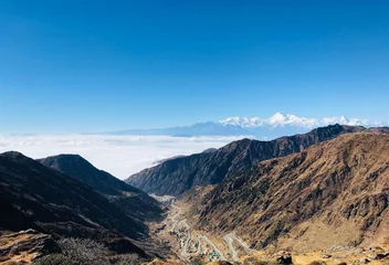 Türaufkleber Kangchendzönga Mesmerising View of the Mount Kangchenjunga from Sikkim