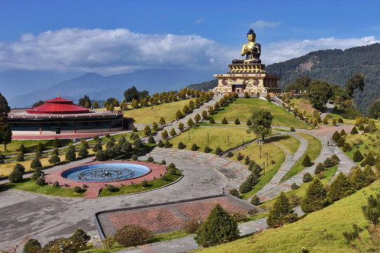 The Buddha Park of Ravangla or Tathagata Tsal Situated at South Sikkim, India