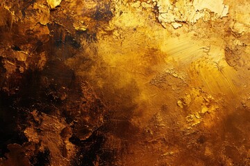 Abstract Gold Texture: Mixed Media Artwork with Vintage Aesthetic