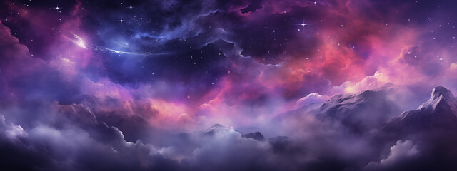 Galactic Sky with Celestial Phenomena © HeroImg