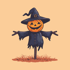halloween pumpkin with hat