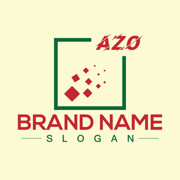 Abstract letter AZO logo design template for company