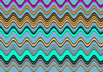 seamless pattern with waves