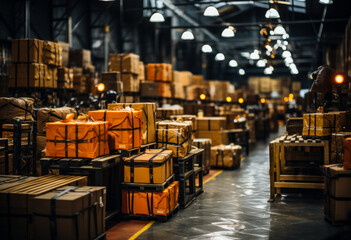 Warehouse filled with boxes