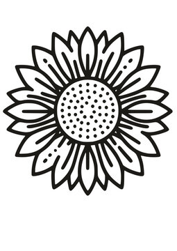 Sunflower SVG, Sunflower Cricut, Sunflower Clipart, Sunflower Cut File, Cricut SVG Files, Sunflower Silhouette, Flower Svg, Vector, Png