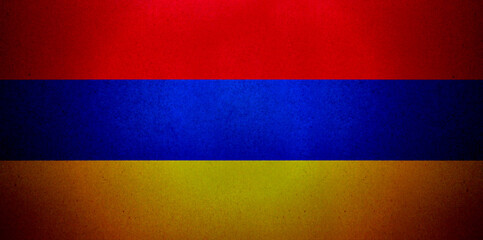 Armenian Flag printed on a paper