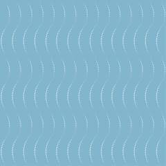 Seamless pattern with vertical wavy lines