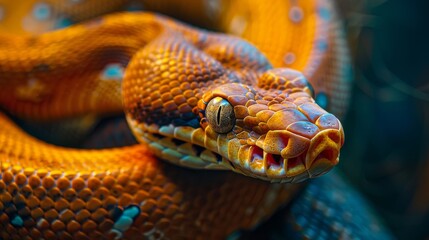 Obraz premium snake in close up Ultra Realistic photograph