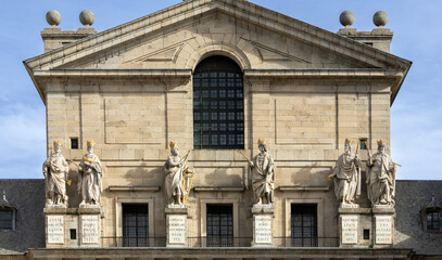 Façade de la cathédrale de san lorenzo del escorial