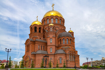 Alexander Nevsky Cathedral on a June day. Volgograd, Russia