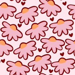 seamless pattern with flowers